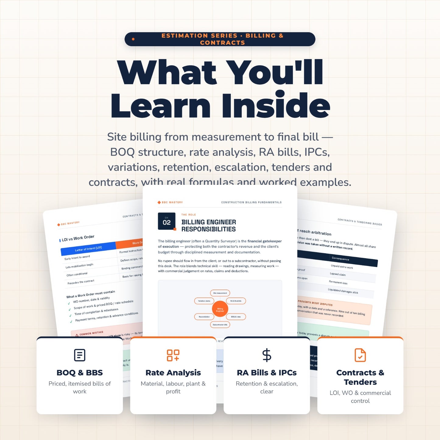 Construction Billing, BOQ & Contracts Mastery